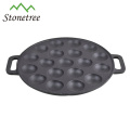 Hot Selling Round 19 Holes Cake Mould Cast Iron Enamel Baking Pan